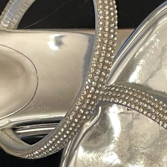 Authentic. Wangler Julio Strass Silver Sandal: Size 41 - Picture 9 of 11